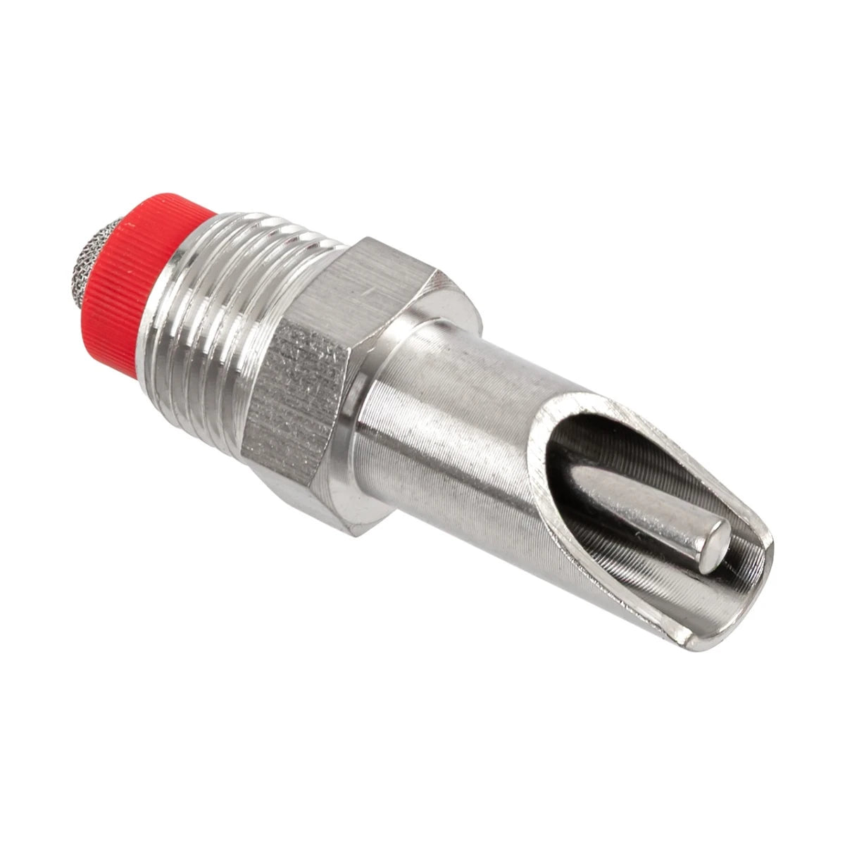 Suzetă cilindrică cu filet 1/2" pentru adăpătoare purcei, cu niplu 3/8".