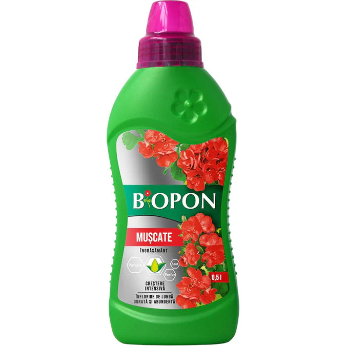 Ingrasamant lichid universal BIOPON pentru plante de casa si gradina, 500 ml