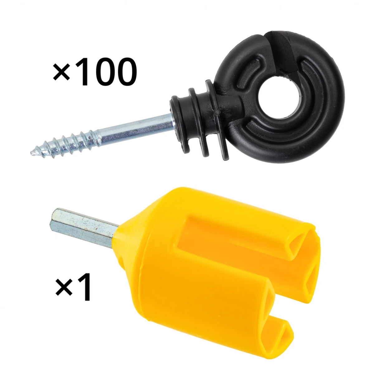 Izolator inelar, 100 buc. + dispozitiv de înfiletare