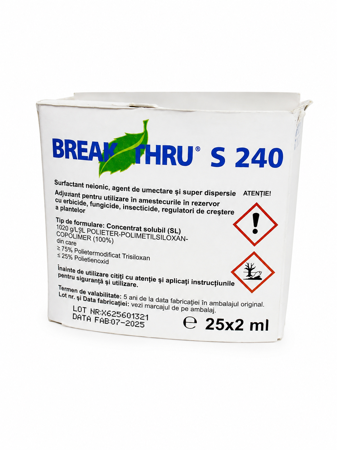 Adjuvant pesticide BREAK THRU S240 - 2 ml (10 l)