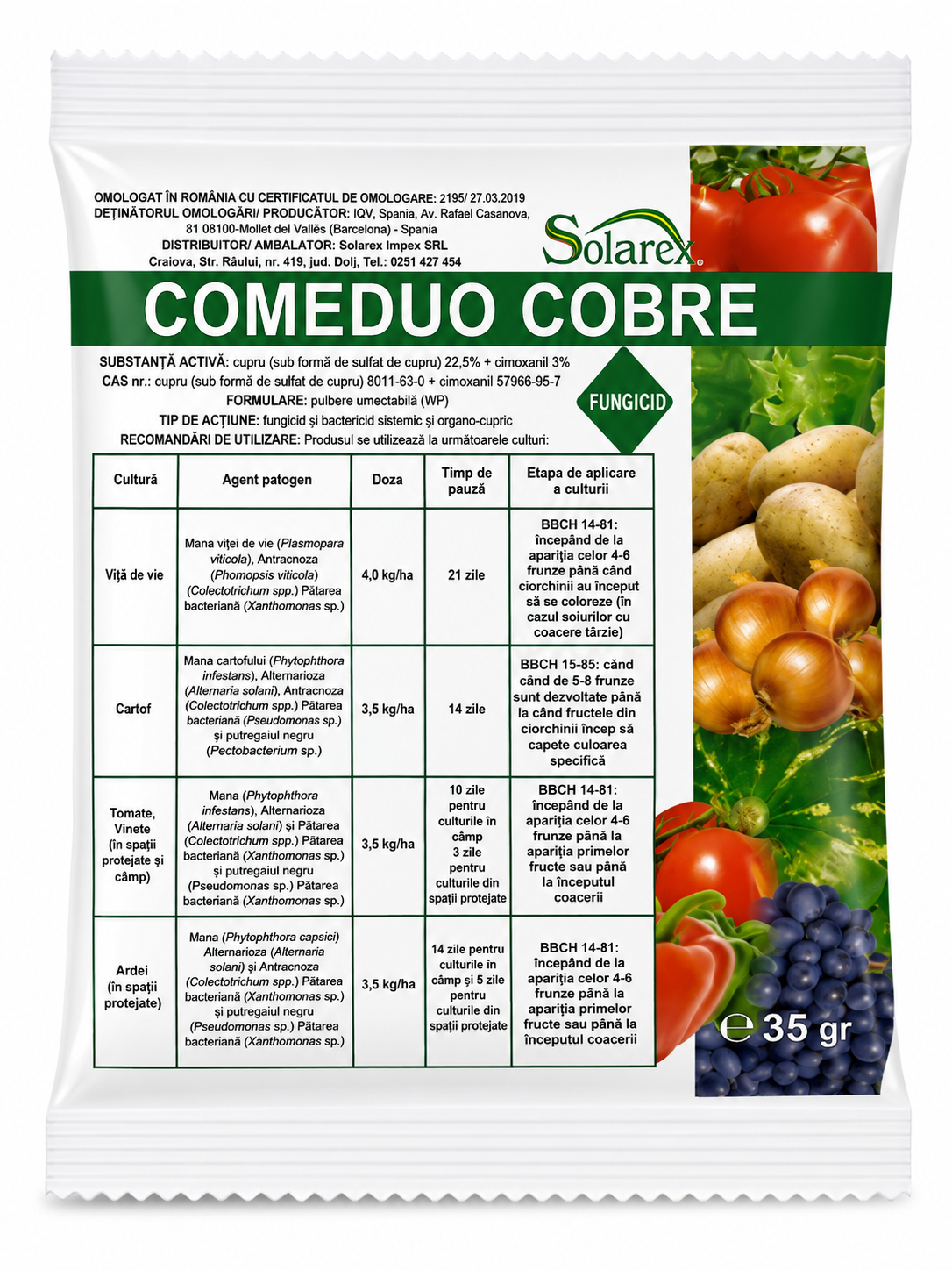 Fungicid Combiduo Cobre, 35 gr