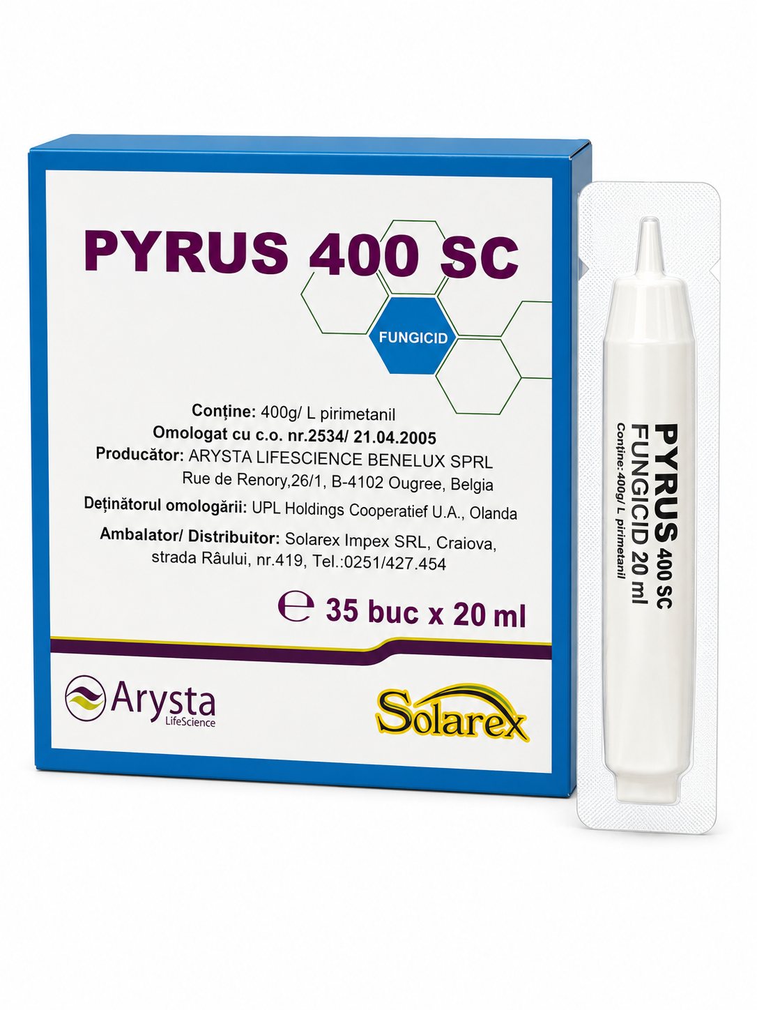 Fungicid PAPYRUS 400 SC - 15 ml, UPL, Contact