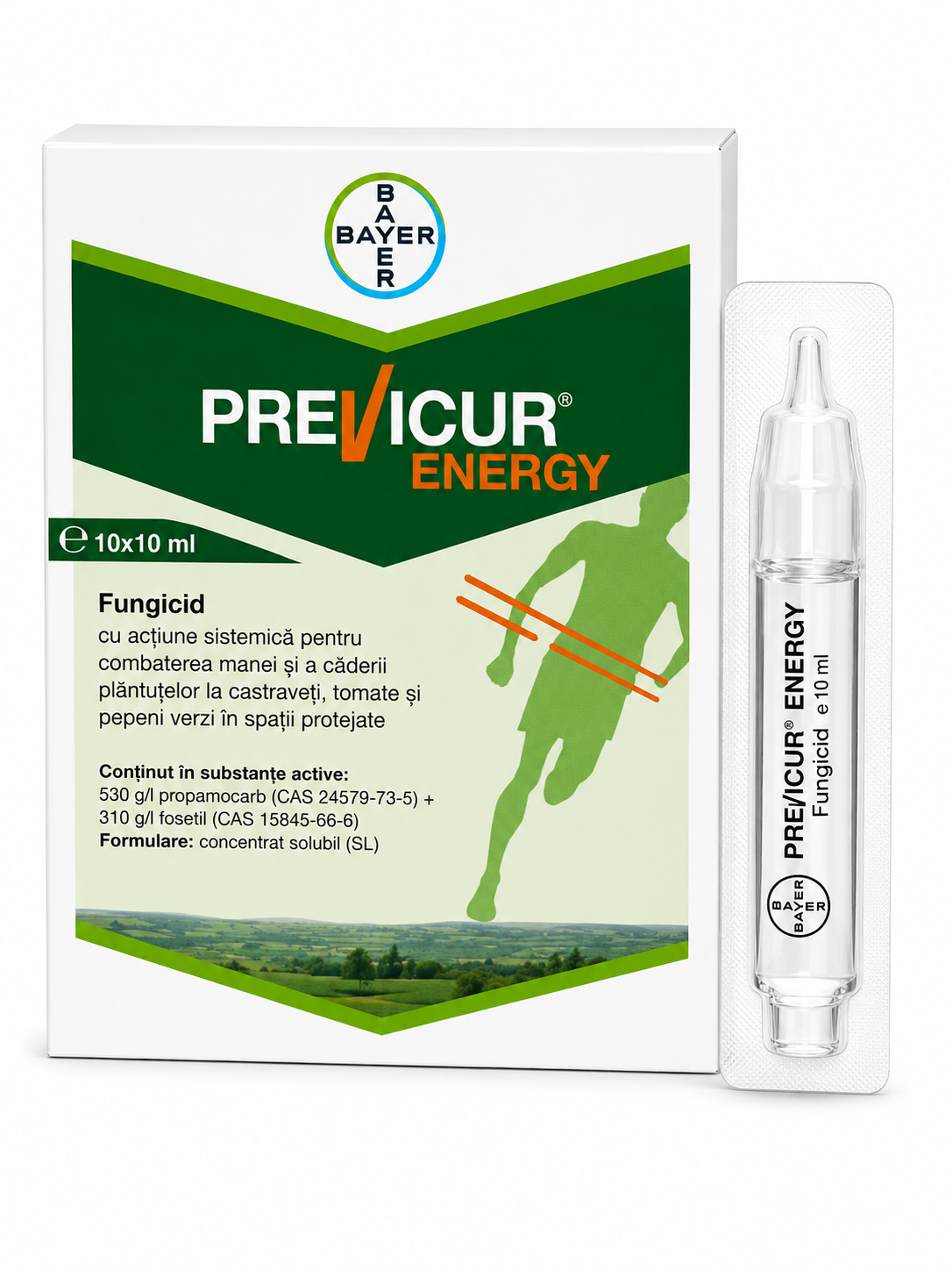 Fungicid PREVICUR ENERGY - 10 ml, Bayer, Sistemic, Castraveti, Tomate, Pepeni verzi
