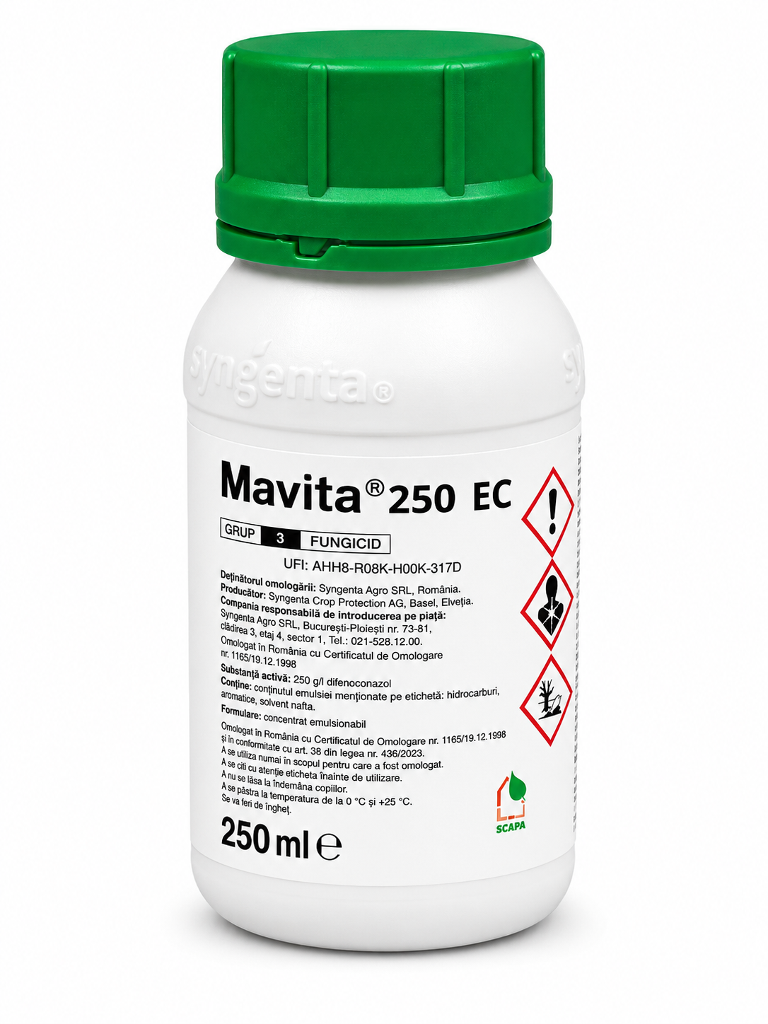 Fungicid MAVITA (SCORE) 250 EC - 250 ml, Syngenta, Sistemic