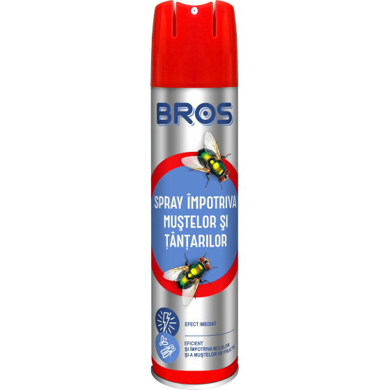 Spray pentru insecte zburatoare cu aerosol BROS, 400 ml